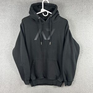 A7 Bar Grip Hoodie Men's Small Black Sweatshirt Textured Back Logo Workout